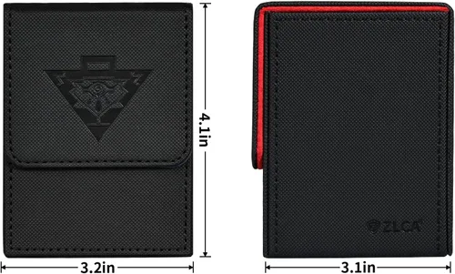 Miniatura 5 de ZLCA Caja de cartas compatible con YuGiOh TCG, caja de almacenamiento de cartas con divisores con capacidad para más de 100 cartas con funda, funda