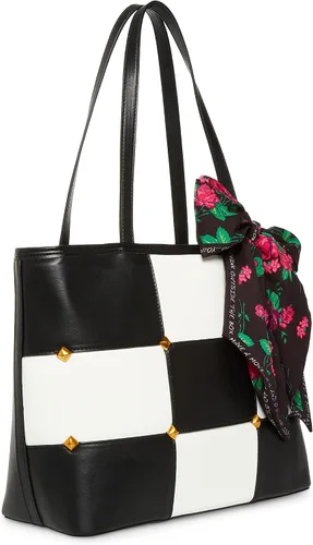 Miniatura 8 de Betsey Johnson Tic Tac Tote, NegroBlanco, NegroBlanco