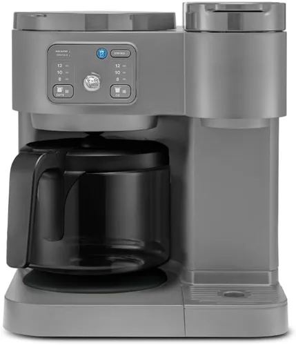 Miniatura 10 de KeuriigK K Duo Essentials, Cafetera y jarra de una sola porción en cápsulas K Cup, varios tamaños (8, 10 o 12 onzas), jarra de vidrio de 12 tazas