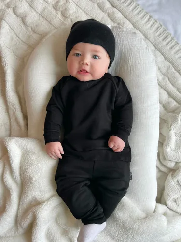 Miniatura 2 de Conjunto de ropa deportiva de manga larga con cuello redondo y pantalones para bebé niño