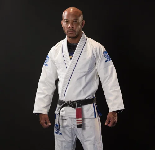 Miniatura 2 de SHOGUN Fight Jiu Jitsu Gi Tao Premium 15.87oz tejido de perlas de algodón BJJ