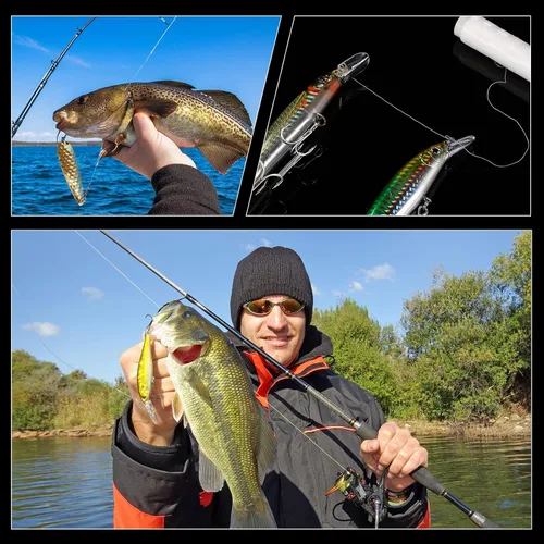 Miniatura 5 de Hilo de pesca de nailon elástico invisible Magic Fishing Line Hilo de cebo de pesca 0.008 in de longitud 656 pies por carrete Línea de pesca