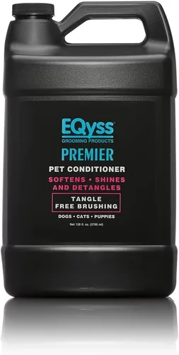 EQyss Premier - Acondicionador para mascotas, hidrata, suaviza y acondiciona el pelaje seco y el cabello, desenreda y añade brillo, para todos los
