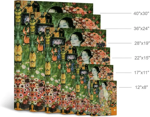 Miniatura 4 de Smile Art Design The Dancer by Gustav Klimt - Lienzo decorativo para pared, pintura famosa, reproducción de arte fino, pinturas al óleo, arte