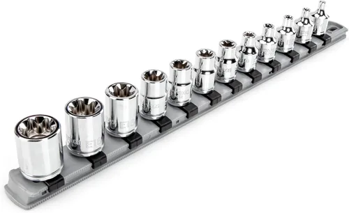Miniatura 10 de TEKTON Unidad de 3/8 pulgadas x E4 Zócalo de estrella externo poco profundo SHD12404