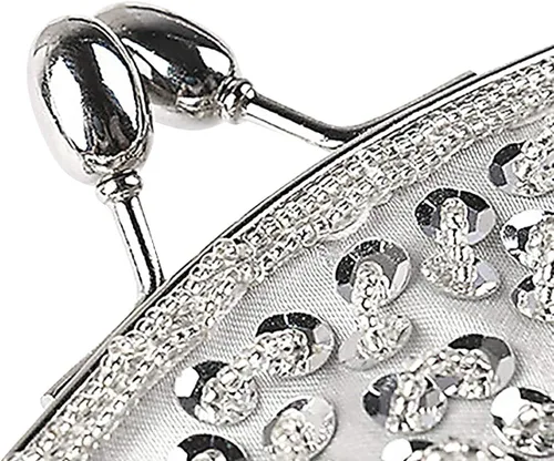 Miniatura 4 de Bolso de noche para mujer bolso de mano grande bolso de mano para mujer bolso de fiesta boda bolso para mujer negro M