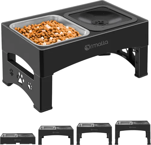 Miniatura 8 de Cuencos elevados para perros de alimentación lenta sin derrames, cuenco elevado para perros grandes, medianos y pequeños, protector contra
