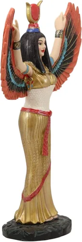 Miniatura 4 de Ebros Gift Diosa egipcia Isis Ra con alas abiertas, 12 pulgadas de alto, Deidad de la maternidad, sabiduría mágica y naturaleza, escultura