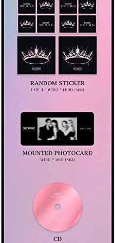 Miniatura 7 de Blackpink 1er álbum completo The Album (versión 4) (incluye juego de tarjeta fotográfica transparente Blackpink)
