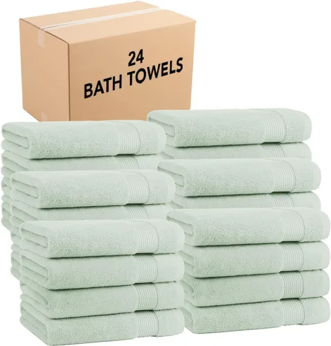 Miniatura 30 de Arkwright - Juego de 6 toallas de baño, 100% algodón súper suave, 600 GSM, de secado rápido y absorbente, artículos de lujo para el baño con 2 Lapis