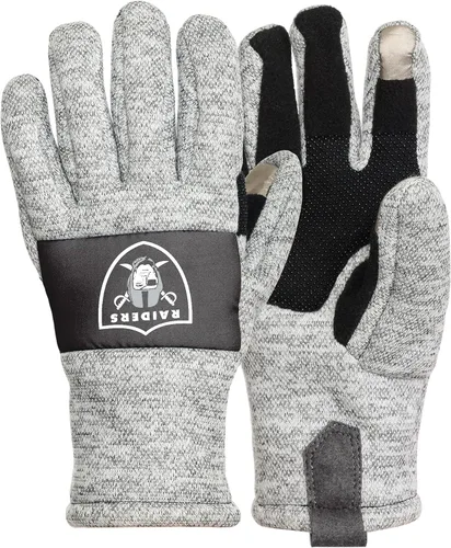 FOCO NFL - Guantes aislantes unisex para adultos, con logotipo de equipo de la NFL, color gris jaspeado