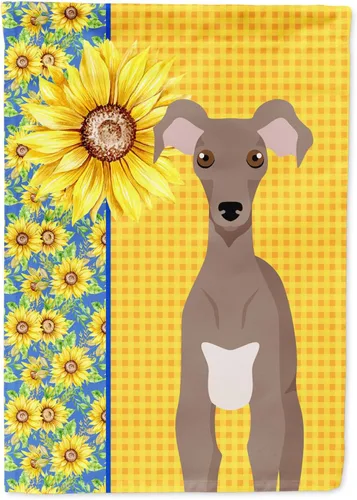 Miniatura 8 de Caroline's Treasures WDK5331CHF - Bandera de verano con diseño de girasoles rojos y blancos, manga grande, para porche, para colgar en la pared
