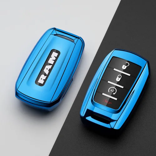 Miniatura 4 de Compatible con Funda para Llave Dodge Ram 1500 2500 3500 Azul Accesorios para Auto