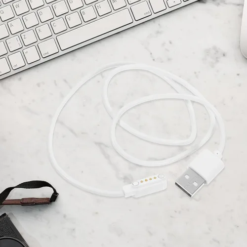 Miniatura 3 de Toddmomy Cable de carga magnético para reloj inteligente de 4 pines, cable de carga USB para relojes de teléfono, compatible con bandas inteligentes