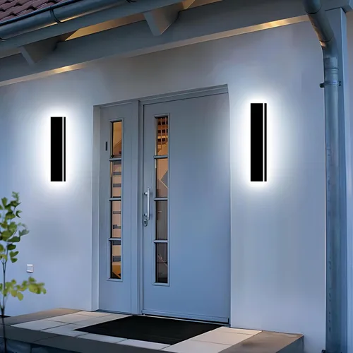 Miniatura 13 de Lámpara de Pared Moderna para Exteriores de 31 Pulgadas, Regulable 3000K-6000K, Aplique de Pared Lineal para Exteriores Impermeable IP65, Luces LED
