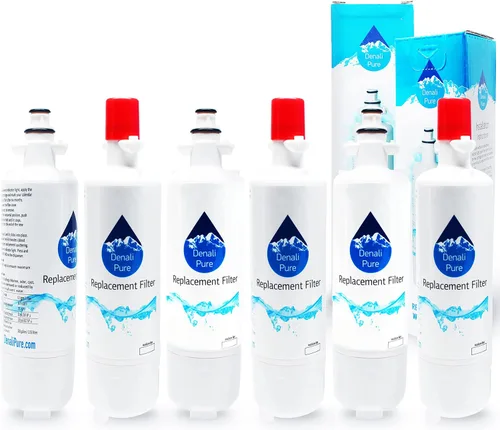Paquete de 6 filtros de agua de repuesto para refrigerador Home Depot HDX 107021, compatible con el cartucho de filtro de agua para refrigerador