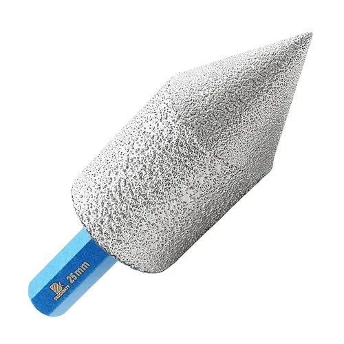 Miniatura 9 de Broca biseladora de diamante, brocas de fresado de dedo de diamante, BRSCHNITT 0-1 3/8 pulgadas (0.000 in-1.378 in) con rosca 5/8-11 para agrandar