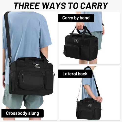 Miniatura 5 de MIER Lonchera Grande para Hombres Mujeres Adultos Hielera Aislada de Lados Suaves 30 Latas Bolsa de Almuerzo a Prueba de Fugas Plegable para Trabajo