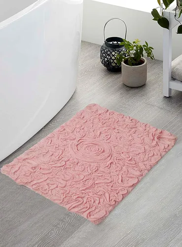 Miniatura 60 de Home Weavers Bell Flower Collection - Tapetes de baño copetudos 100 % algodón, extrasuaves y absorbentes, antideslizantes, lavables a máquina, lino