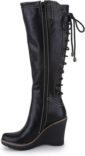 Miniatura 2 de ANN CREEK 'Camuy' botas de cuña con encaje en la espalda para mujer