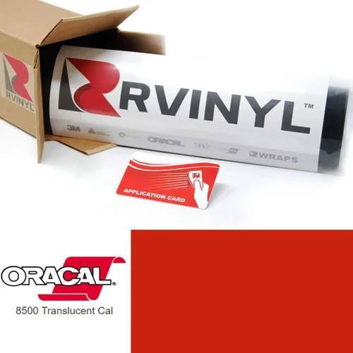 ORACAL 8500 Fox Red 330 - Rollo de lámina de vinilo translúcida de 1 x 1 pie para Cricut, Silhouette Cameo, manualidades y cortadores de letreros