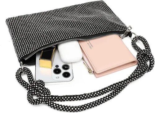 Miniatura 5 de Covelin Bolso de mano de diamante brillante de moda para mujer