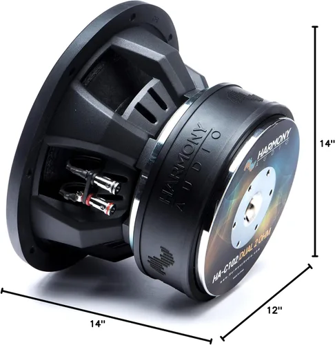 Miniatura 10 de Harmony Audio HA-C102 Car Stereo Competition Carbon 10 "Sub 2000W Dual 2 Ohm Subwoofer Nuevo