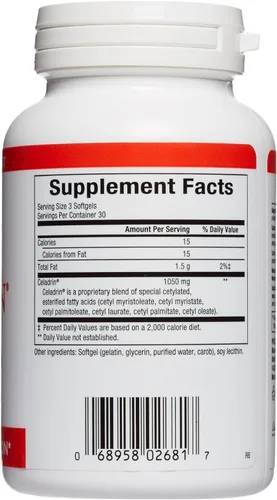 Miniatura 10 de Natural Factors, Celadrin Salud de las articulaciones, promueve la flexibilidad, la movilidad y la función de las articulaciones, 90 cápsulas blandas