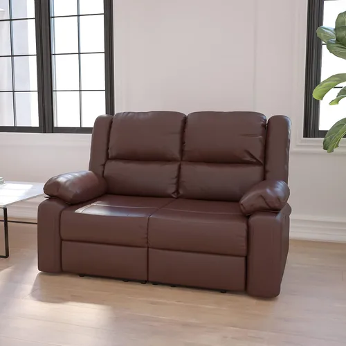 Miniatura 13 de Flash Furniture - Sofá unipersonal reclinable, Microfibra, Microfibra café chocolate.