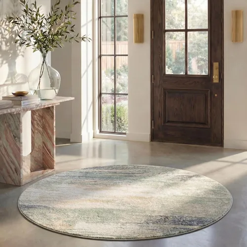 Miniatura 72 de SAFAVIEH, colección Adirondack - Alfombra de 6 x 9 pies, plateada/multicolor, abstracta, moderna, no desprende pelo, de fácil cuidado, para zonas