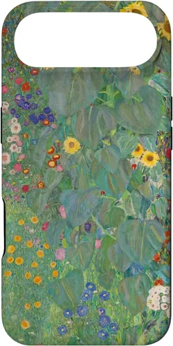 Miniatura 26 de iPhone 14 Plus Flower Garden Klimt Pintura Arte Floral Verde Cubierta Teléfono Funda