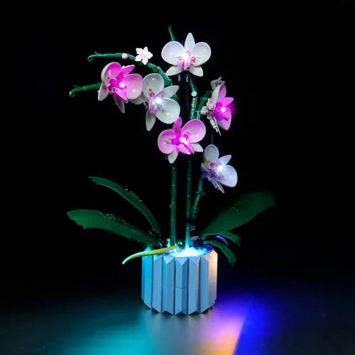 Miniatura 18 de Kit de Luces LED para LEGO 10281 Set de Árbol Bonsái, Luces de Decoración para Modelo Rosa