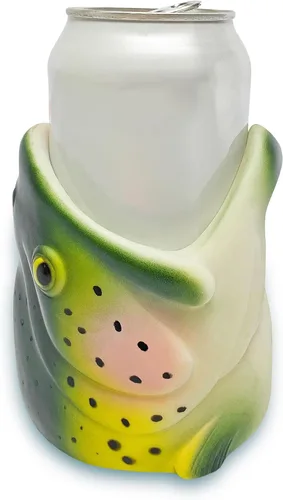 Miniatura 11 de Funda para latas con doble pared aislante, diseño de pescado, 12 oz