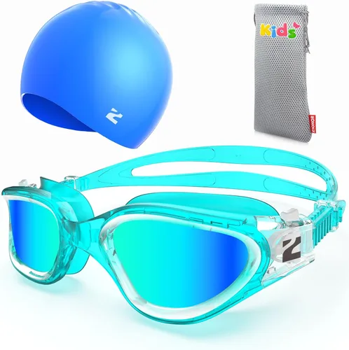 Miniatura 20 de ZIONOR Gafas de natación para niños con gorro de natación, G1 MINI SE antivaho con gorro de natación para niños A2