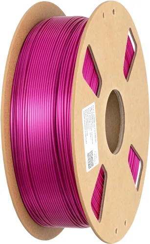 Miniatura 7 de Filamento de impresora PLA 3D de seda 1.75 mm. / 0.06 pulgadas 1 Kg. / 2.2 libras, brillante y sedoso brillo púrpura negro rojo cobre