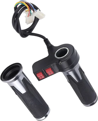 Qiilu Empuñadura del acelerador, 1 par de 3 velocidades, empuñaduras para acelerador eléctrico con engranaje delantero y reverso