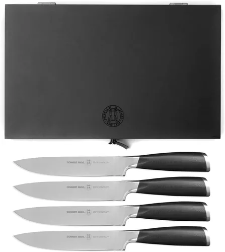 Miniatura 4 de Schmidt Brothers Heritage - Juego de 4 cuchillos de carne jumbo de acero inoxidable alemán de alto carbono