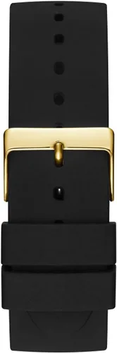 Miniatura 2 de GUESS Iconic Studded Black Logo Silicone Watch