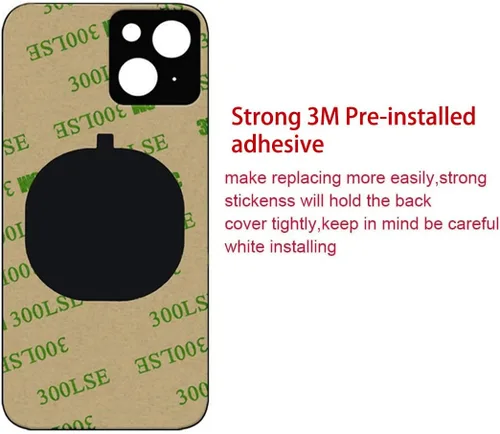 Miniatura 4 de Reemplazo de vidrio trasero OEM para iPhone 14 6.1 pulgadas con kit de herramientas de reparación (azul)