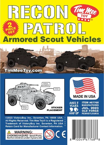 Miniatura 5 de TimMee Recon Patrol Coches blindados - Vehículos exploradores de plástico negro para hombres