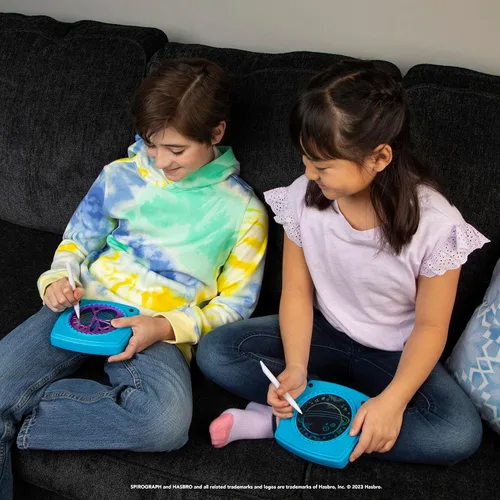 Miniatura 6 de Spirograph Doodle Pad - Artes y manualidades, arte para rascar, tableta de escritura LCD para niños, juguetes para niños, suministros de arte, kit
