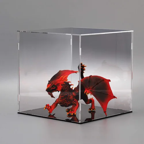 Miniatura 6 de Evron Vitrina para coleccionables, caja de acrílico transparente, estuche de vidrio alternativo para exhibir figuras de acción, almacenamiento