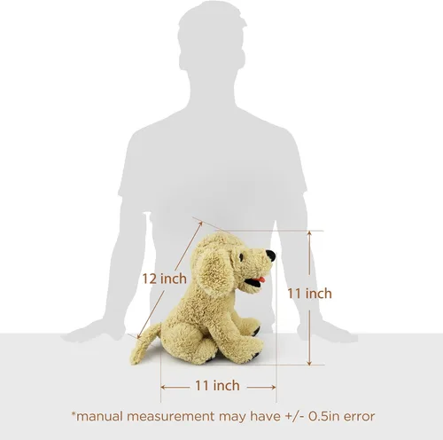 Miniatura 7 de LotFancy Animales de peluche de perros, 12 pulgadas, tiernos animales de peluche Golden Retriever, juguete de peluche de cachorro sentado, regalo