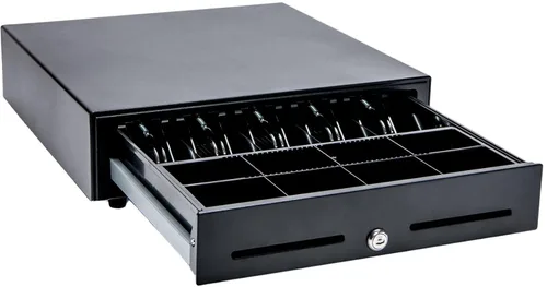 Miniatura 4 de Star Micronics 37965600 modelo CD3-1616BK58-S2 cajón de efectivo, 16" x 16", con 5 compartimientos para billetes y 8 para monedas más 2 ranuras