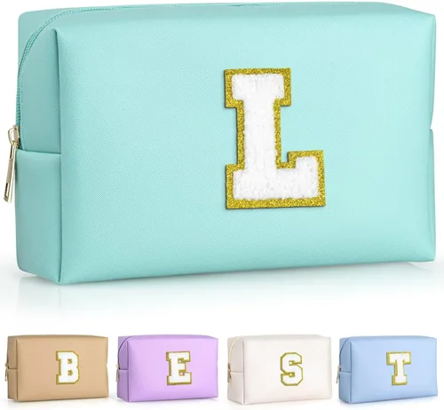 Miniatura 152 de TOPEAST - Bolso de maquillaje para mujer, G Blanco nacarado-rosa