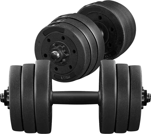 Topeakmart Juego de mancuernas ajustables de 44 libras/66 libras, equipo de entrenamiento de fuerza para mujeres y hombres en casa, gimnasio y