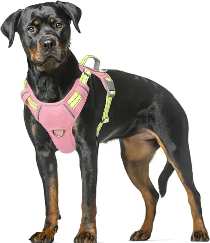 Miniatura 86 de BARKBAY Arnés para Perro Sin Tirones Talla Grande Arnés Reflectante para Perro con Clip Frontal y Asa de Control Fácil para Caminar Entrenar Correr