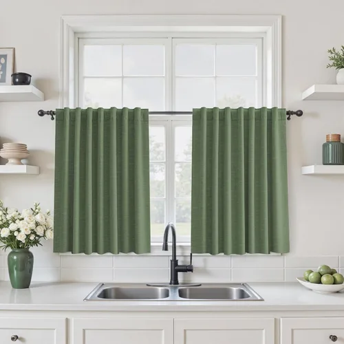 Miniatura 36 de Cortinas opacas de 54 pulgadas de largo para dormitorio, sala de estar, cortinas beige con aislamiento térmico, oscurecimiento de la habitación
