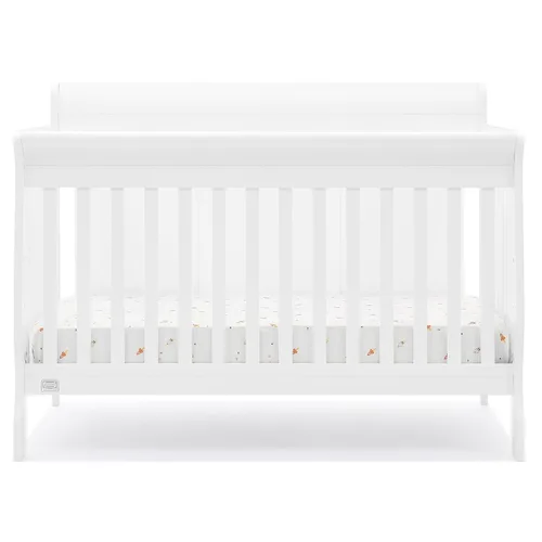 Miniatura 8 de Simmons Kids Carter - Cuna convertible 6 en 1, certificado Greenguard Gold, color blanco bianca