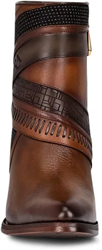 Miniatura 3 de Cuadra Womens Bootie in Genuine Bovine Leather with Zipper